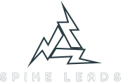 Spike Leads Logo - White